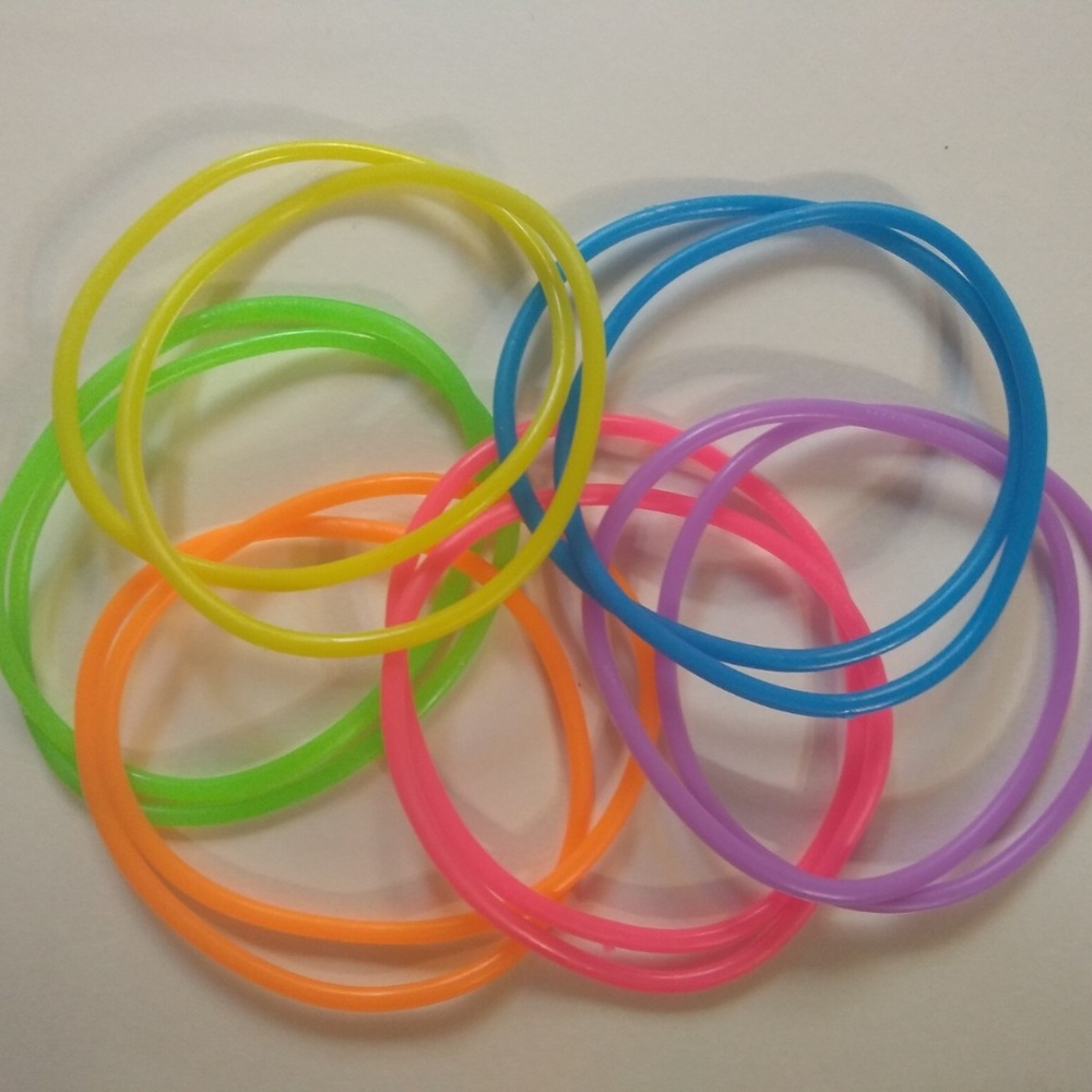 12 Neon Jelly Bracelets